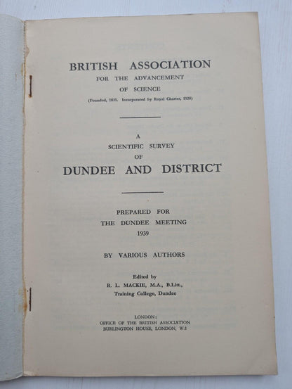 British Association For The Advancement of Science - Dundee Survey 1939