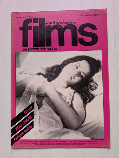 Films on Screen and Video Vol. 3 No. 1 December 1982 - Koo Stark Cover