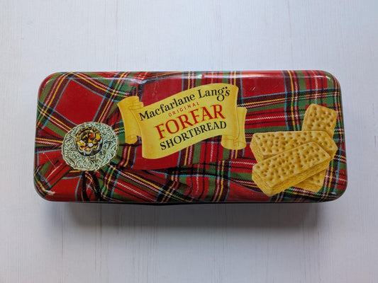 Vintage Macfarlane Lang's Original Forfar Shortbread Tartan Tin (Empty)