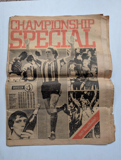 Sheffield Star Newspaper Championship Special Supplement - 17th May 1982