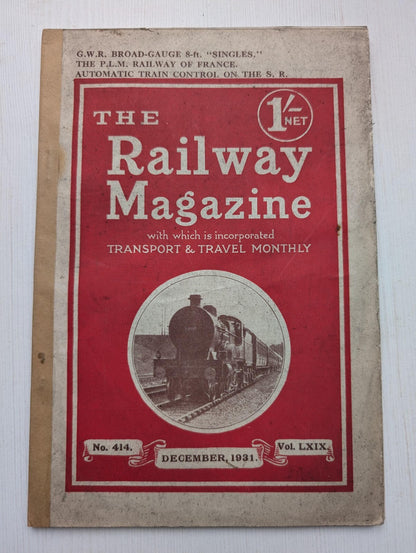 The Railway Magazine July-December 1931 - x6 Issues in Slipcase