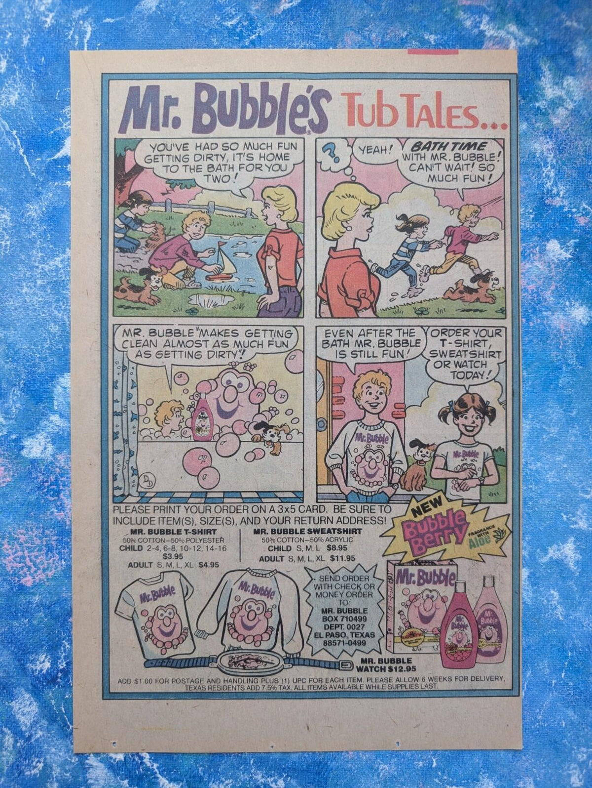 Mr Bubbles Vintage Bubble Bath Advertisement - See Details