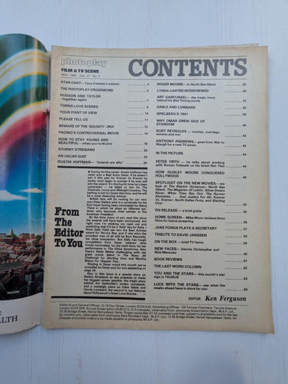 Photoplay Film & TV Scene May 1980 - Jane Fonda/Omar Sharif/Burt Reynolds + More