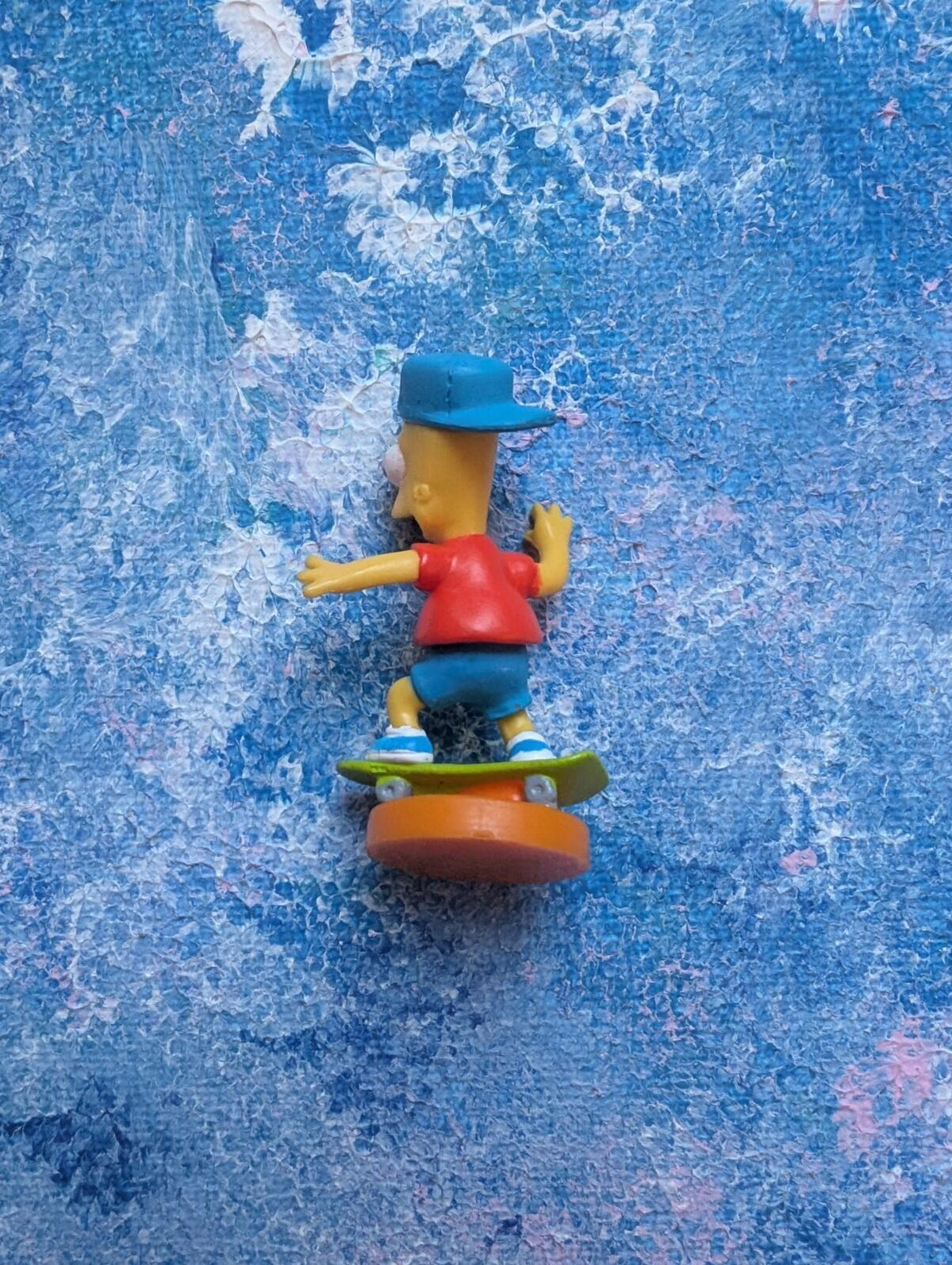 Mini Bart Simpson with Hat + Skateboard Figure - 2006