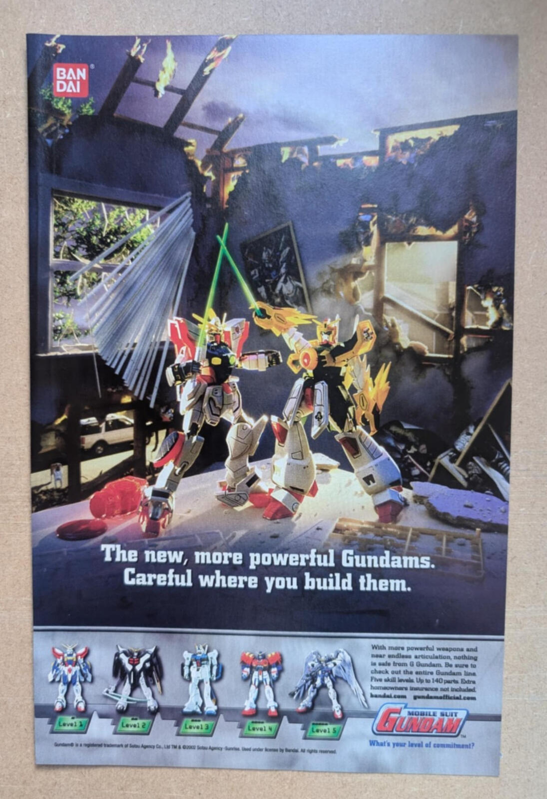 Mobile Suit Gundam 2002 Bandai Toy Advertisement - See Details