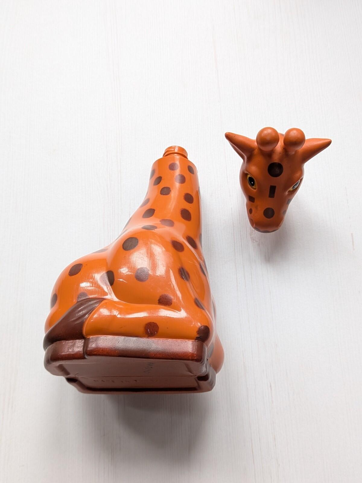 Vintage Giraffe Bubble Bath Bottle Figure - Unbranded