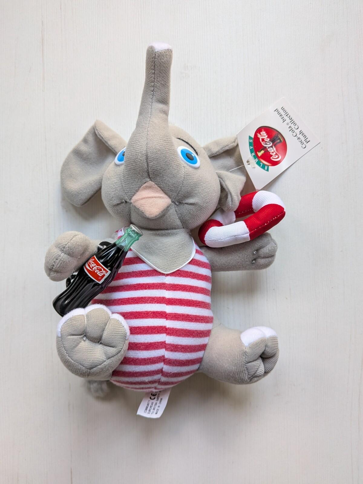 Coca-Cola Plush Collection Elephant - 1993 - Play-By-Play