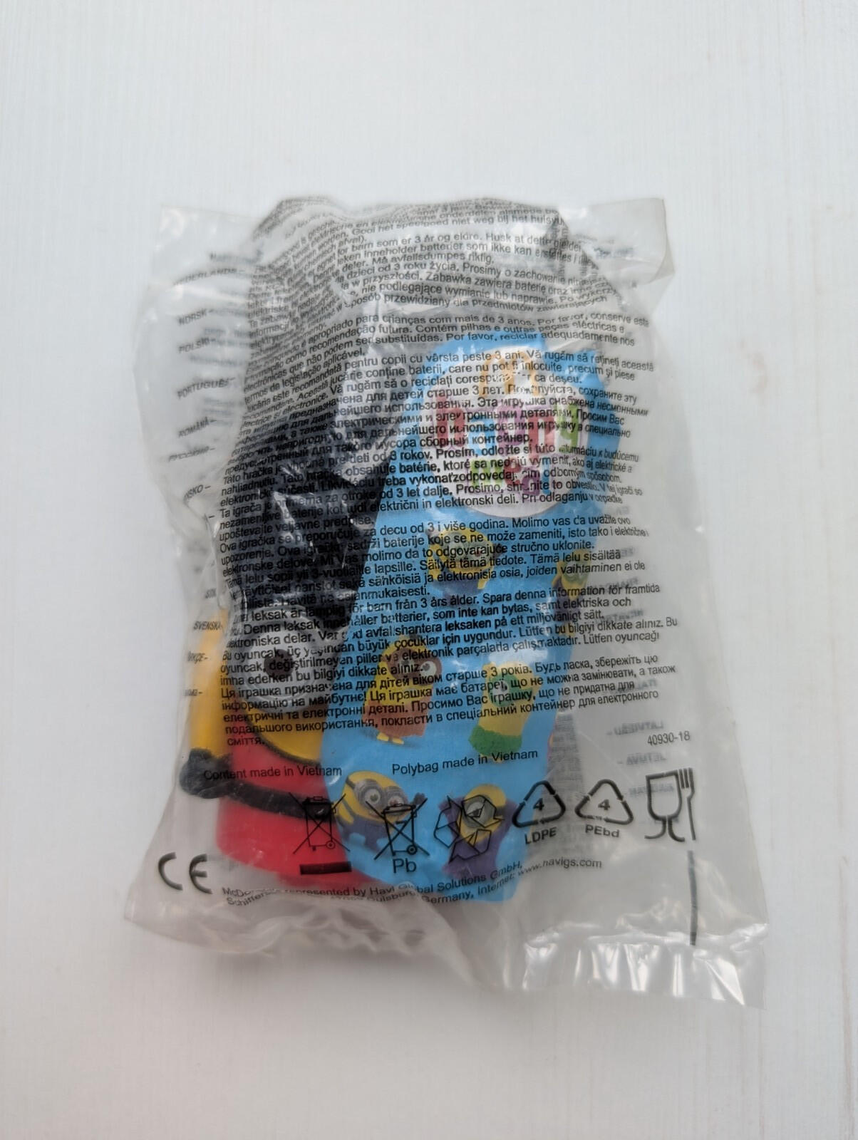 Minions McDonalds Toy 2019 - Sealed In Bag