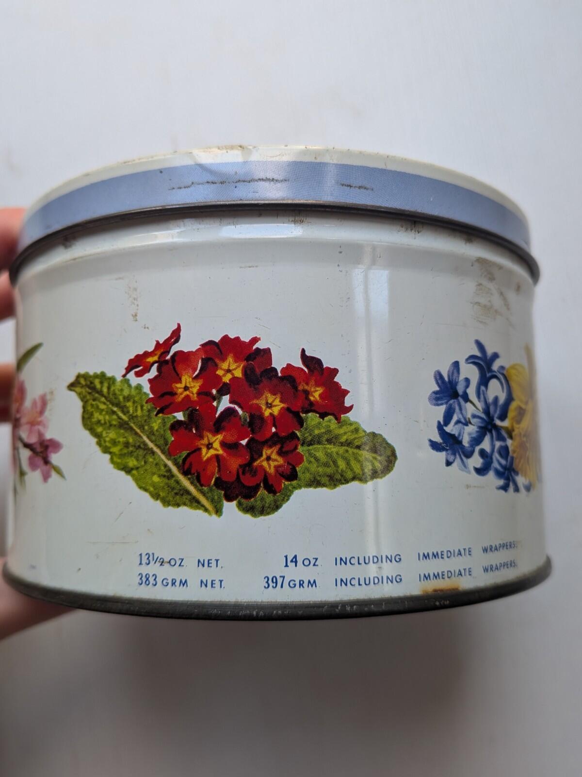 Vintage Cravens Minster Toffee Floral Tin (Empty) - 1980s Approx