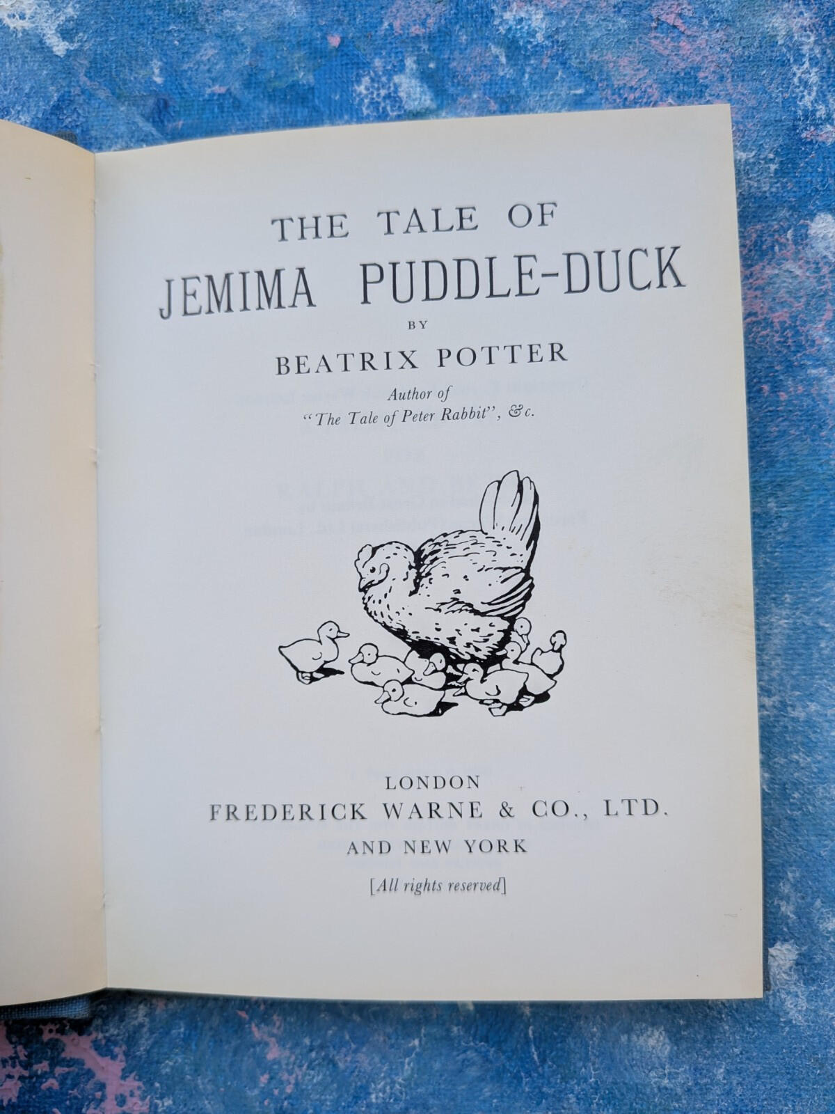 The Tale of Jemima Puddle-Duck by Beatrix Potter, 1984, Frederick Warne & Co Ltd