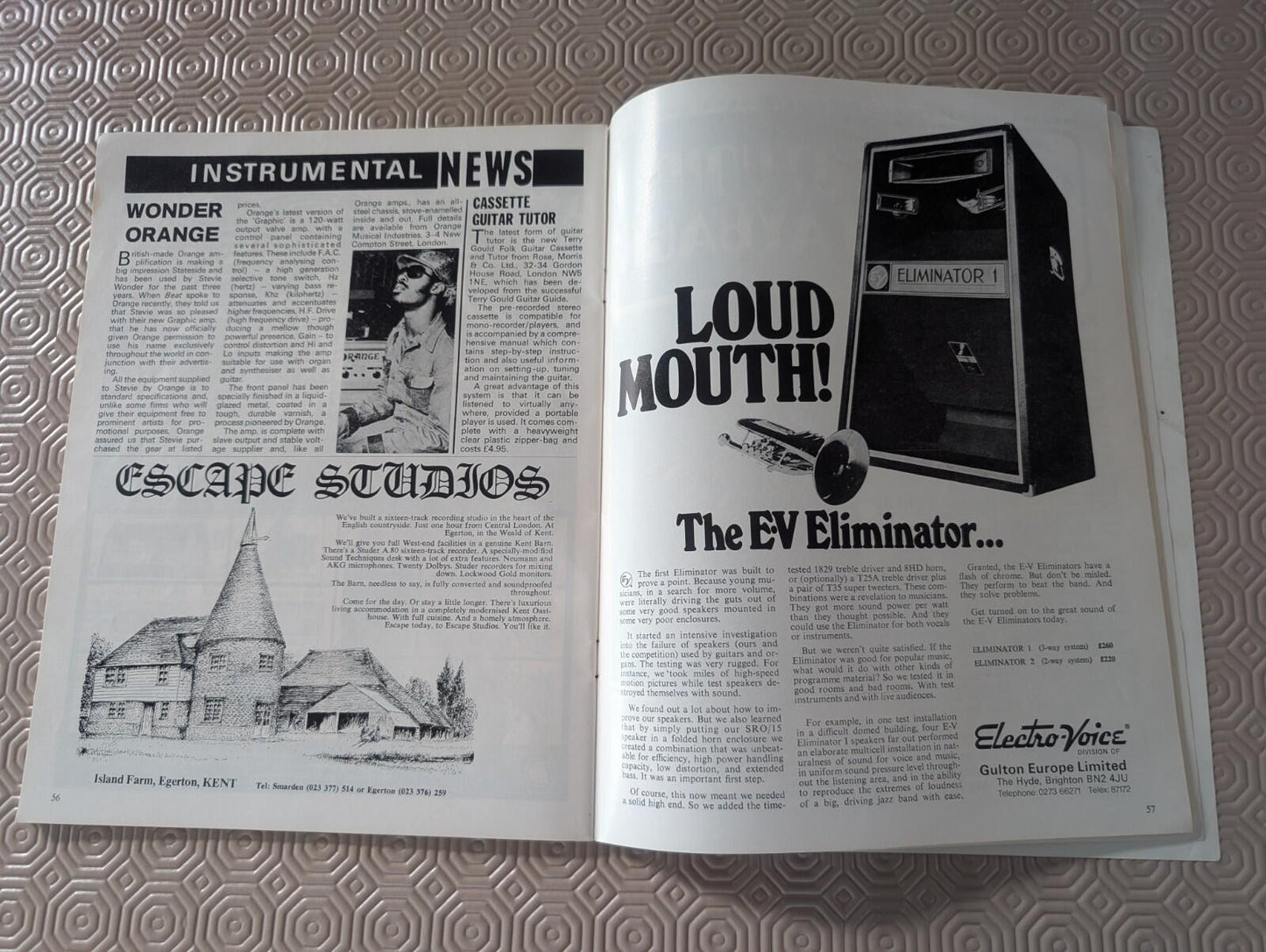 Music World & Beat Instrumental April 1974, David Bowie Cover, Beat Publications