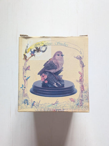 The Leonardo Collection Sparrow on Wooden Base Figurine - 1994 - Includes Box