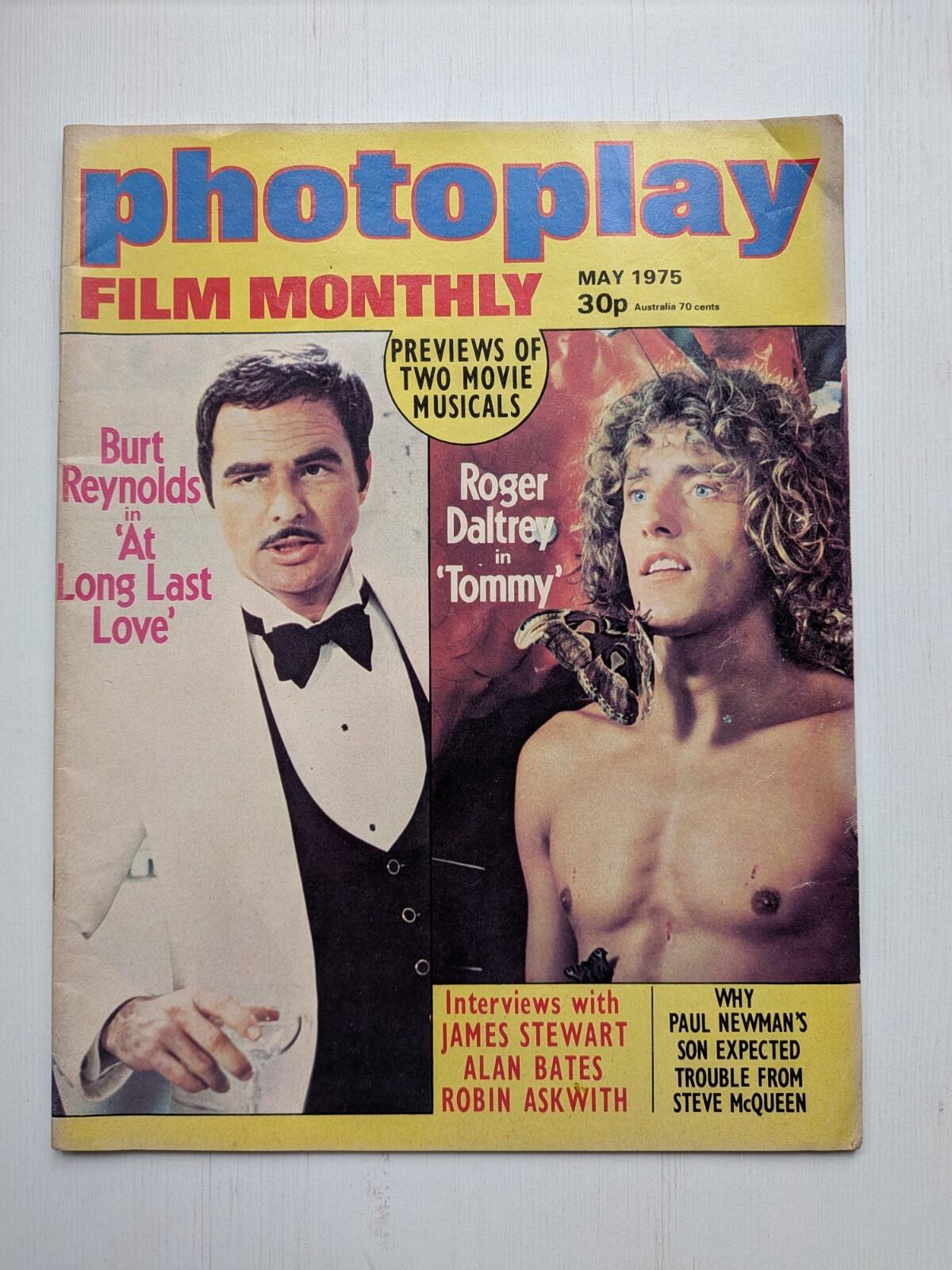 Photoplay Film Monthly Vol. 26 No. 5 May 1975, Burt Reynolds/Roger Daltery Cover