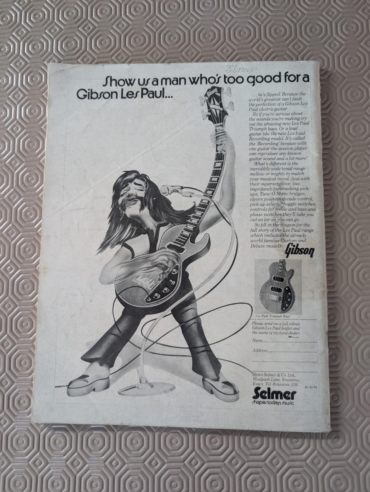 Music World & Beat Instrumental April 1974, David Bowie Cover, Beat Publications