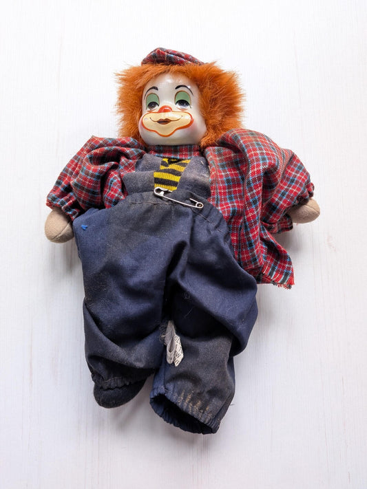 Vintage Q-Tee Collectable Clown Doll - 1970s Approx - See Details