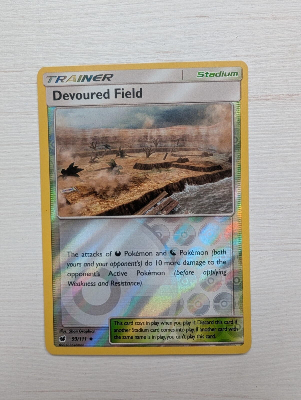 Devoured Field 93/111 Reverse Holo - 2017 - Crimson Invasion