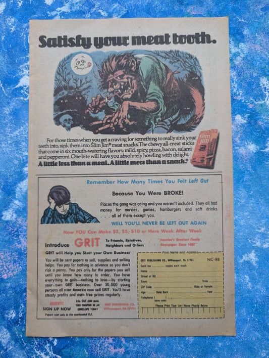 Vintage Slim Jim 1978 Advertisement - See Details