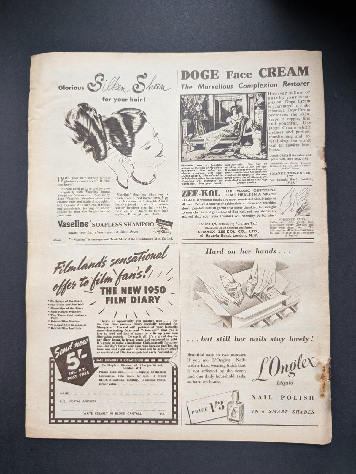 Picture Show Vol. 53 No. 1388 November 5th, 1949 - Ronald Regan/Patrica Neal