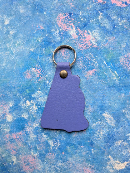 Vintage Cotswold Wildlife Park Leather Penguin Keyring