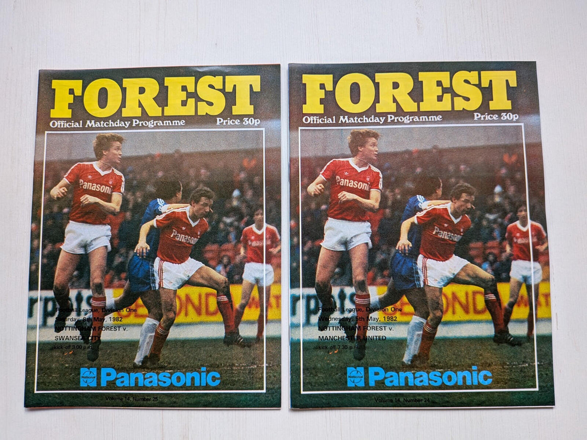Nottingham Forest 1982 Match Programmes x12 Bundle