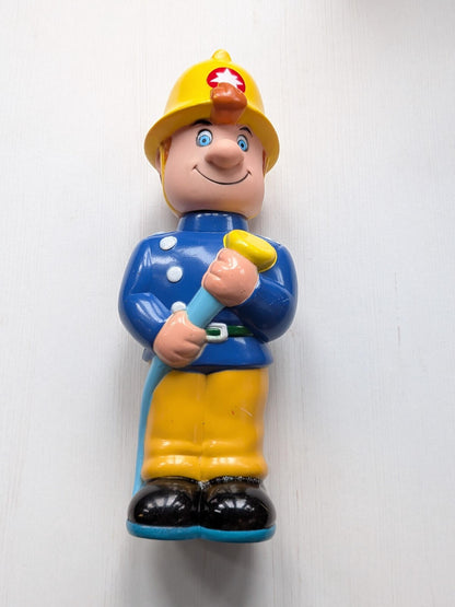 Vintage Fireman Sam Bubble Bath Bottle Figure - BBC Enterprises Ltd