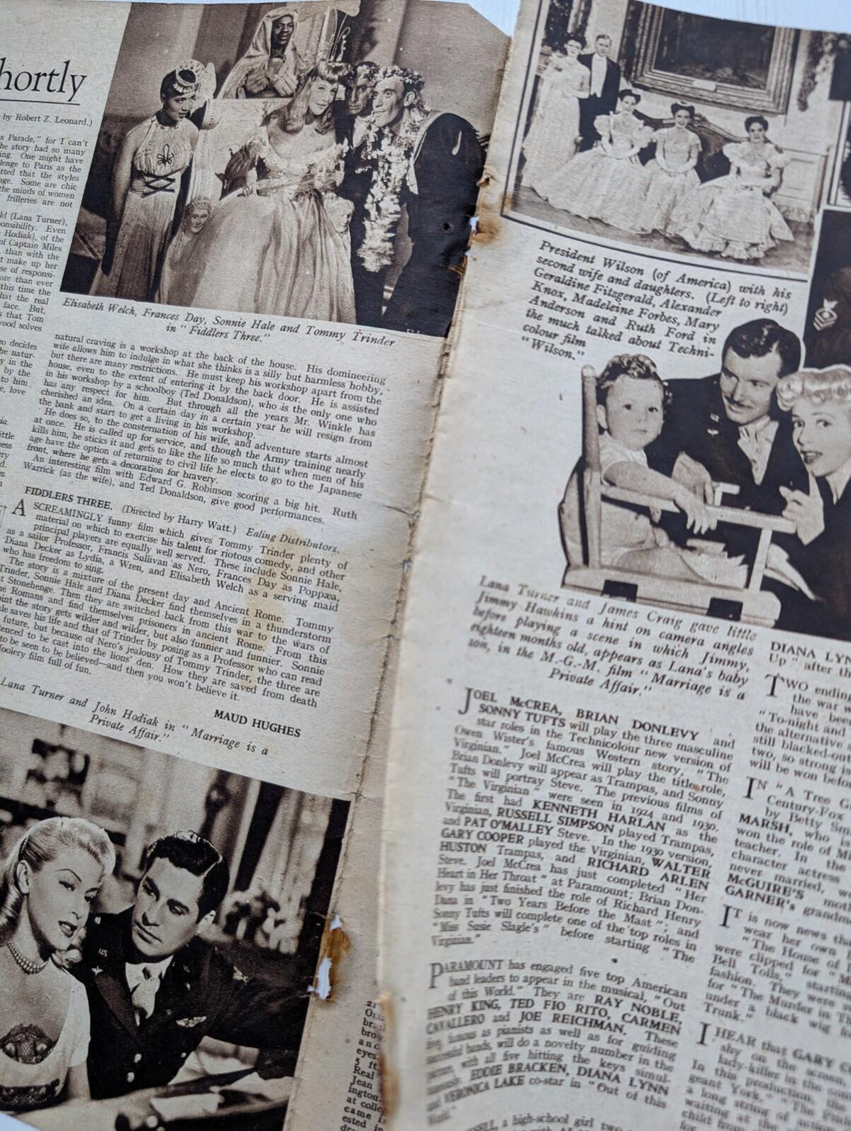 Picture Show Vol. 49 No. 1250 November 18th 1944, Richard Greene/Patricia Medina