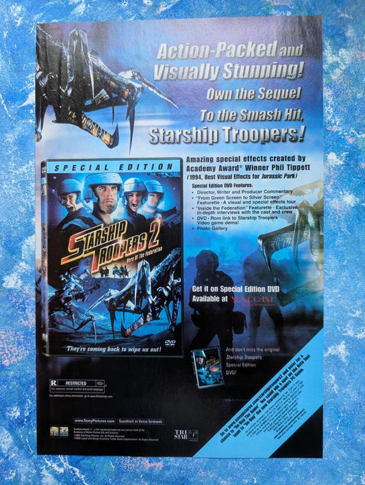 Starship Troopers 2 Tristar 2004 Movie Advertisement - See Details
