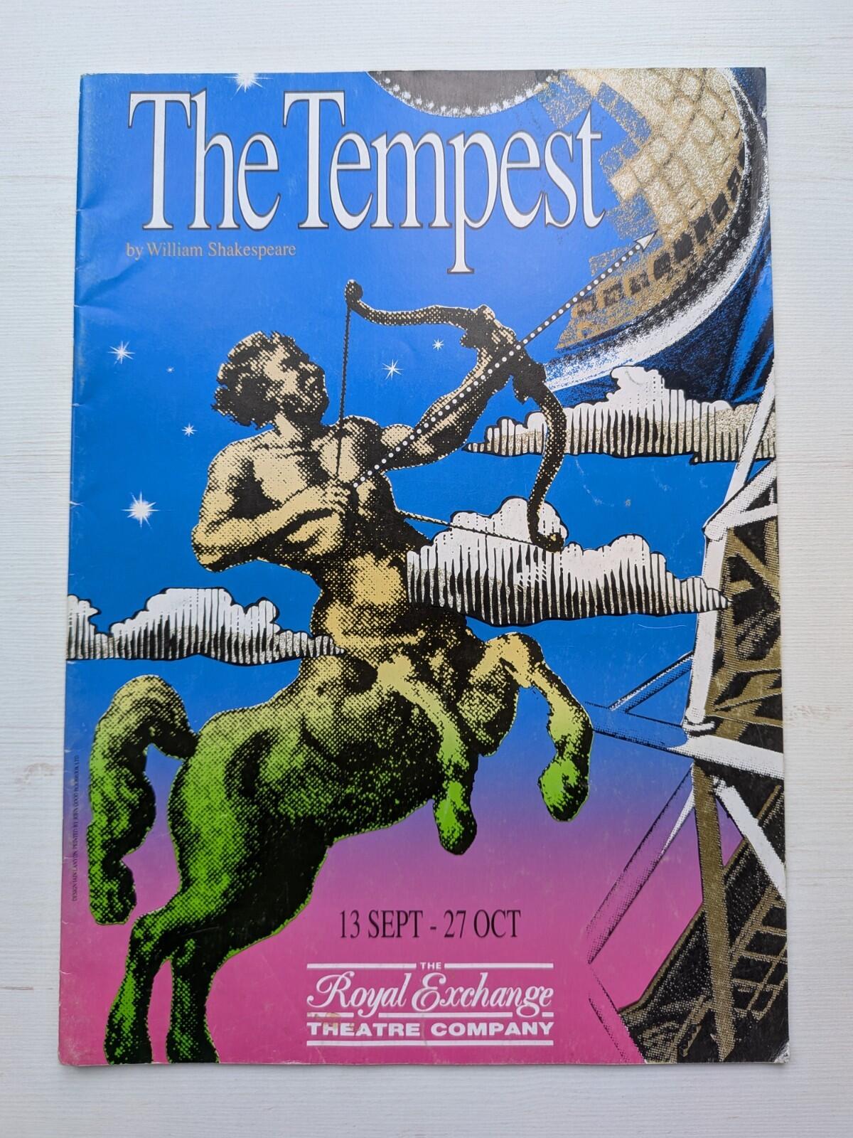 Shakespeare's The Tempest Programme - Royal Exchange Theatre Company 1986
