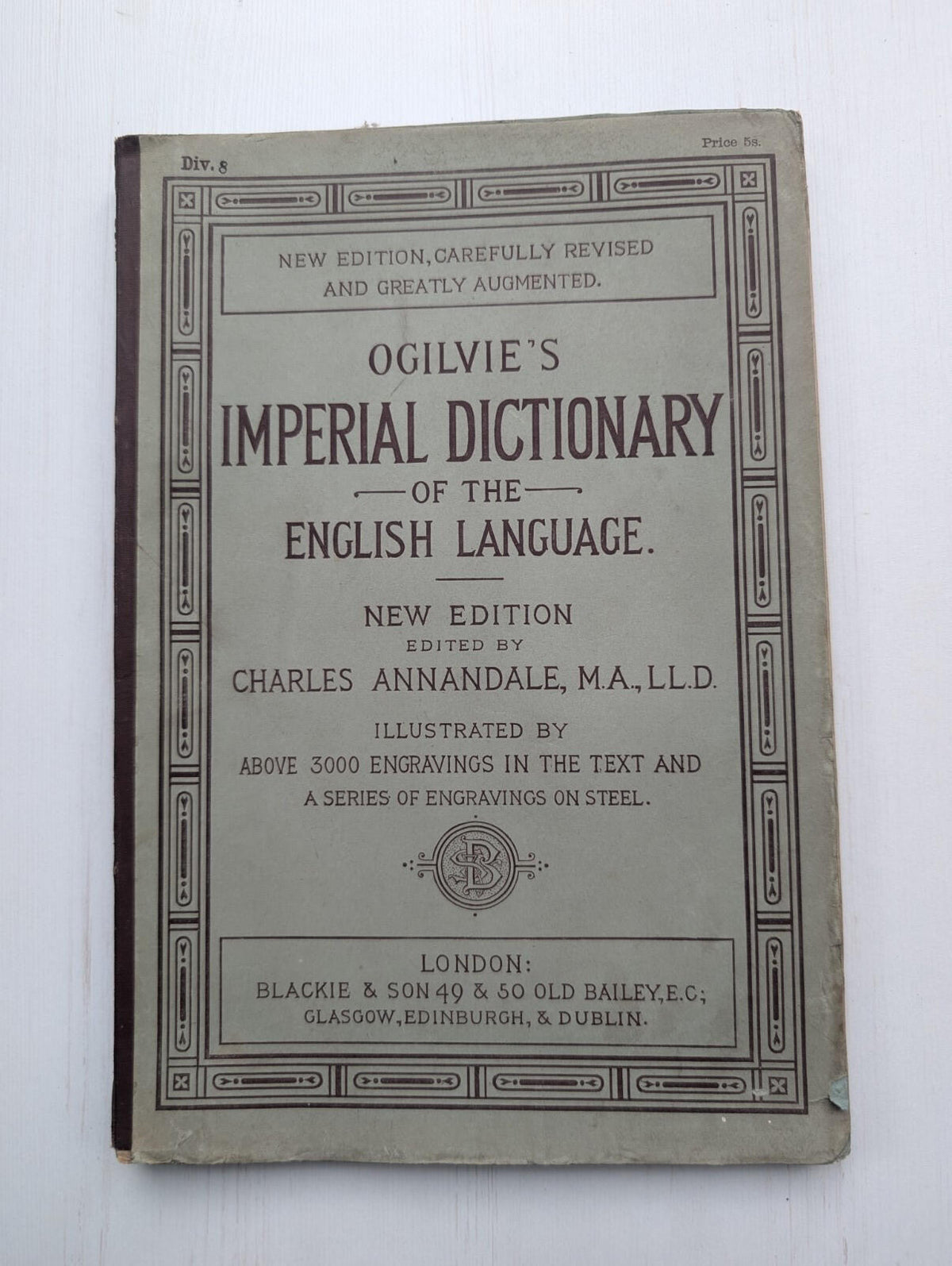 Ogilvie's Imperial Dictionary of The English Language Div. 8 - 1880's Approx