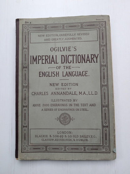 Ogilvie's Imperial Dictionary of The English Language Div. 8 - 1880's Approx