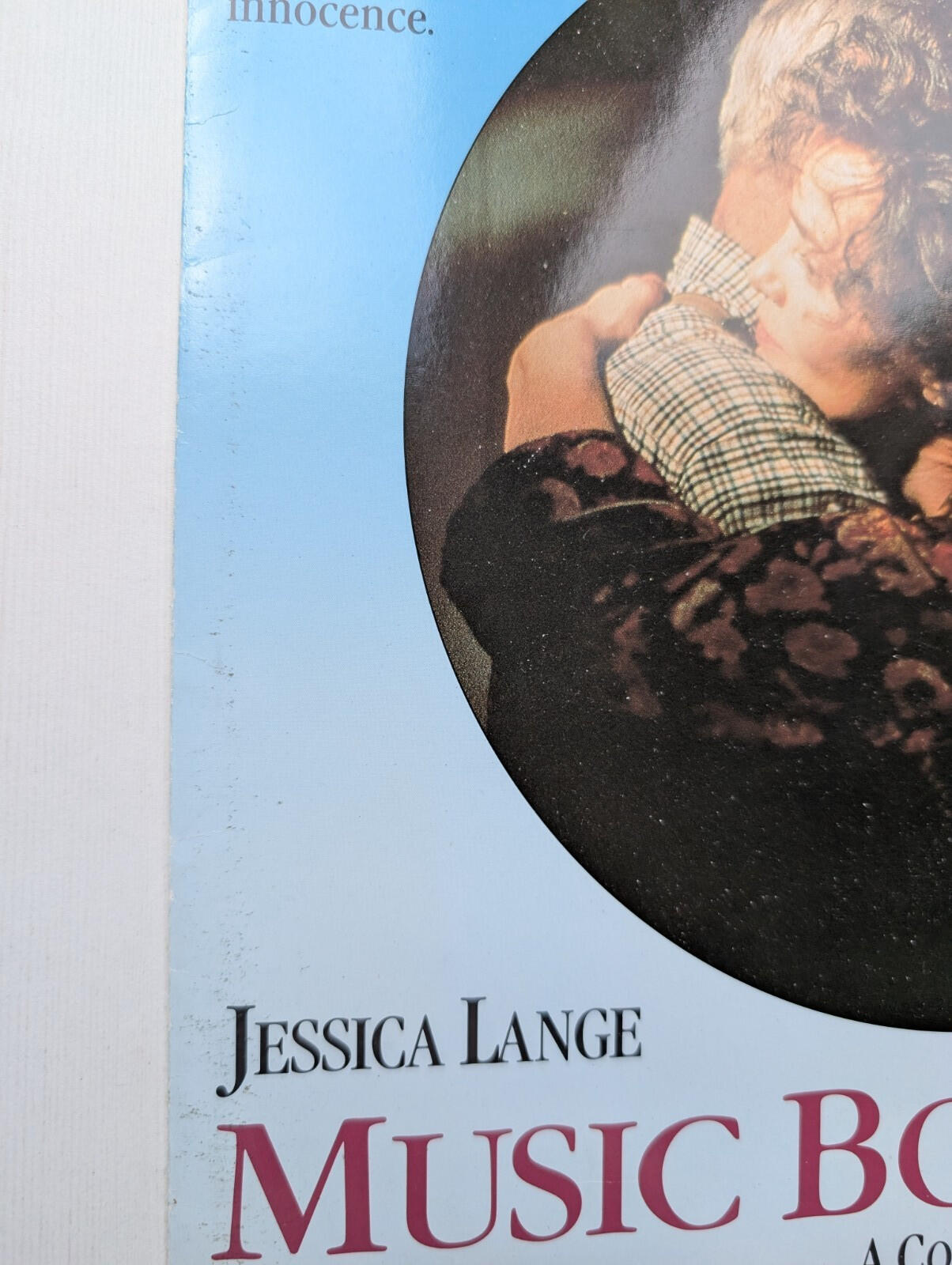 Music Box 1989 Jessica Lange Movie Press Kit Synopsis/Cast List + x3 Lobby Cards