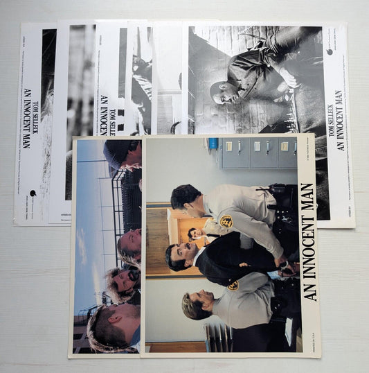 An Innocent Man x8 Lobby Card Bundle, 1989 Tom Selleck/Touchstone Pictures