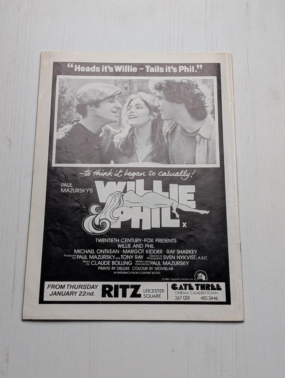 Films Vol. 1 No. 2 January 1981 - Matt Dillon My Bodyguard Cover