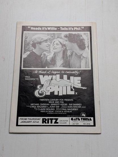 Films Vol. 1 No. 2 January 1981 - Matt Dillon My Bodyguard Cover