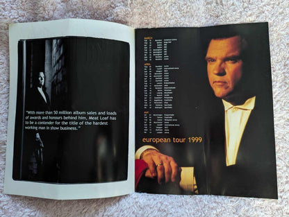 Meat Loaf 99 Tour Programme, European Tour 1999