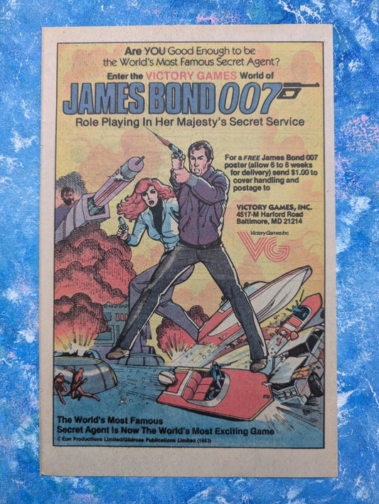 James Bond 007 Role Playing Game 1983 Advertisement - See Details