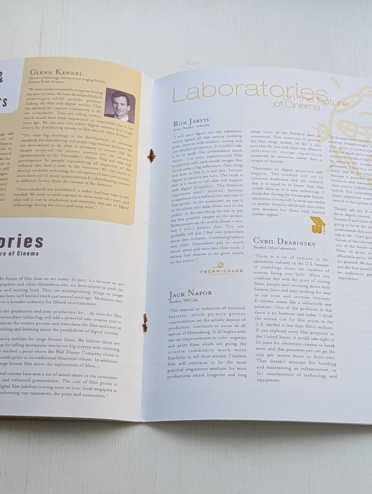 Kodak Cinema Notes Magazine March 2000 - The Future of Cinema