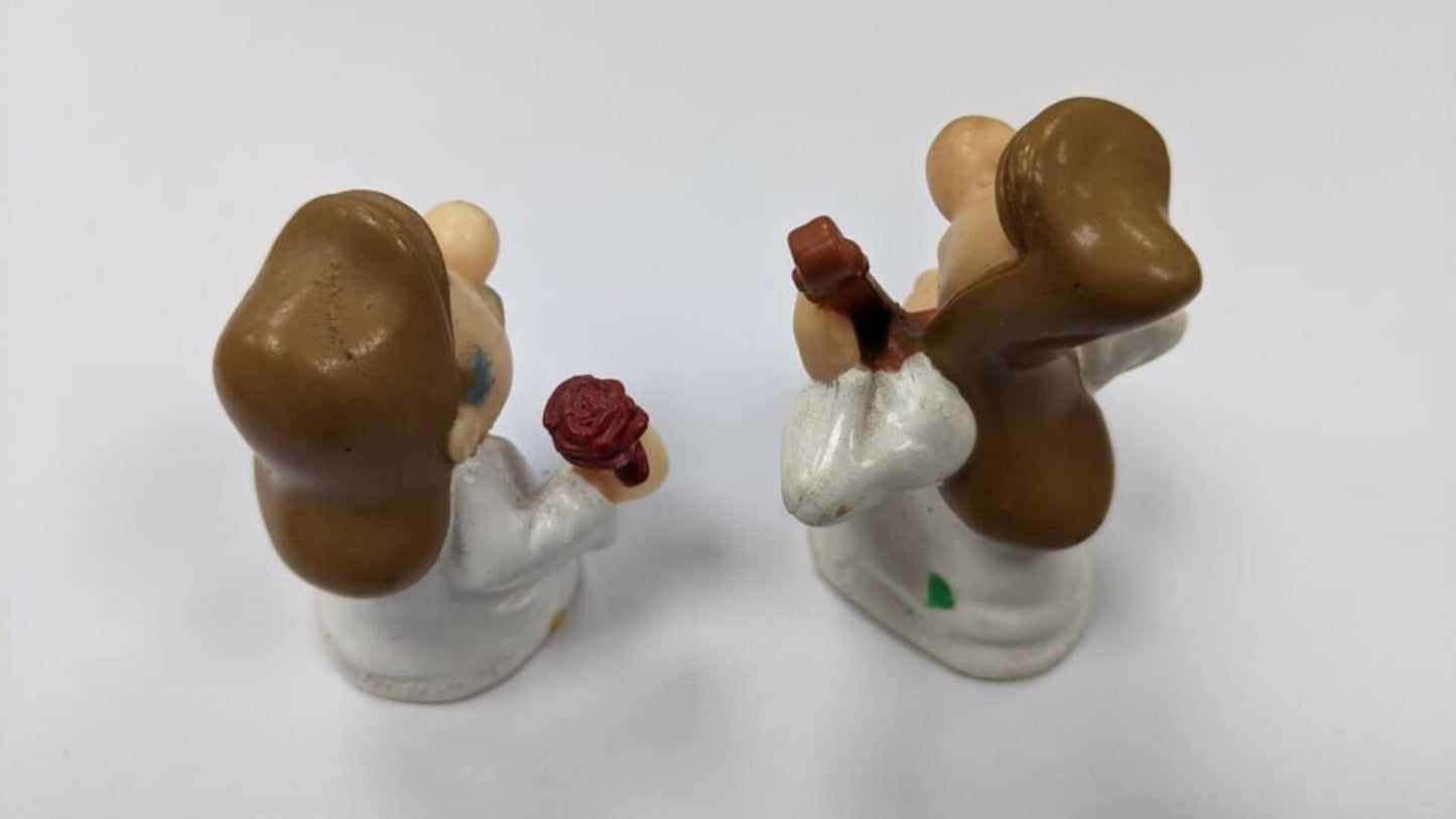Tetley Tea Folk Figures x2, 1995, Tetley Tea Collectables