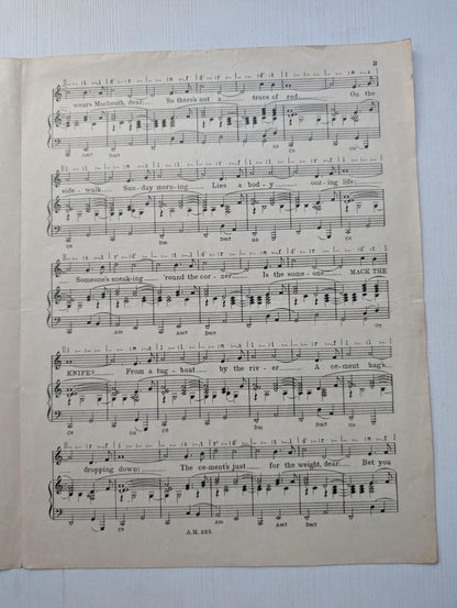 Mack the Knife Sheet Music by Kurt Weill/Louis Armstrong - 1956 - Arcadia Music