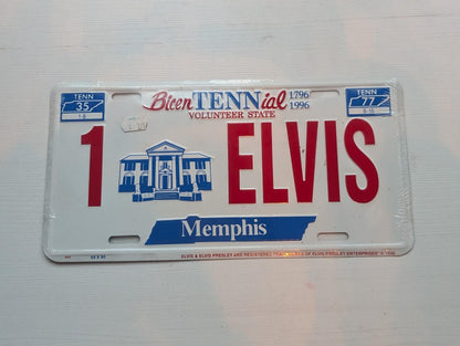 Elvis Presley Graceland 1-ELVIS  Bicentennial License Plate - 1996 - See Details