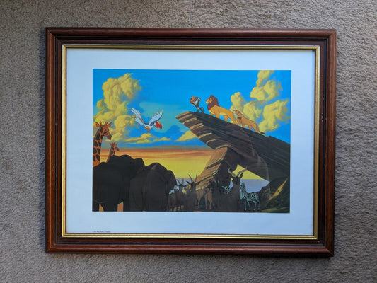 Disney The Lion King Lithographic Print - Disney Store Exclusive, Framed