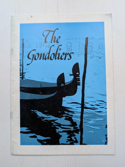 The Gondoliers South Manchester Amateur Operatic Society Programme - May 1989