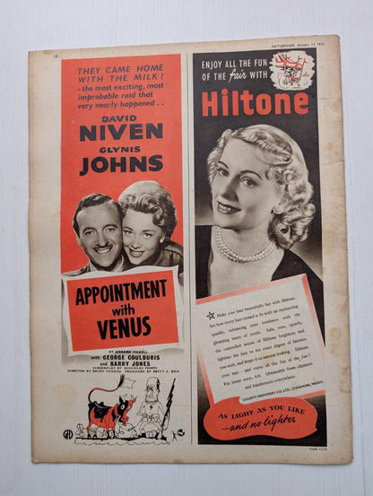 Picturegoer October 13, 1951 - Robert Beatty/Zachary Scott Cover