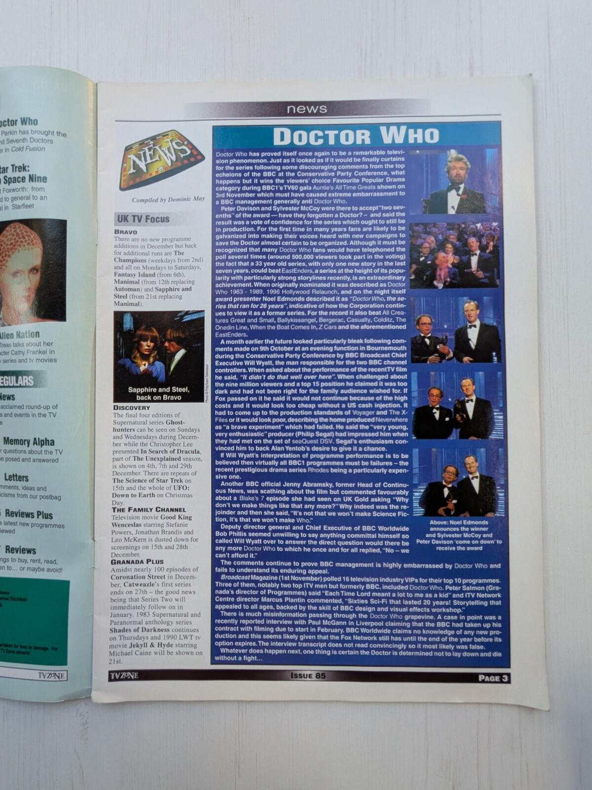 TV Zone Issue 85 December 1996 - Babylon 5/Star Trek/Lost In Space