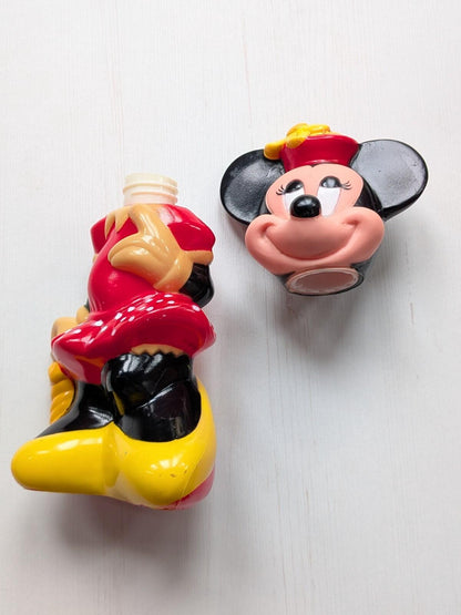 Vintage Minnie Mouse Bubble Bath Bottle Figure - 1990s - Disney
