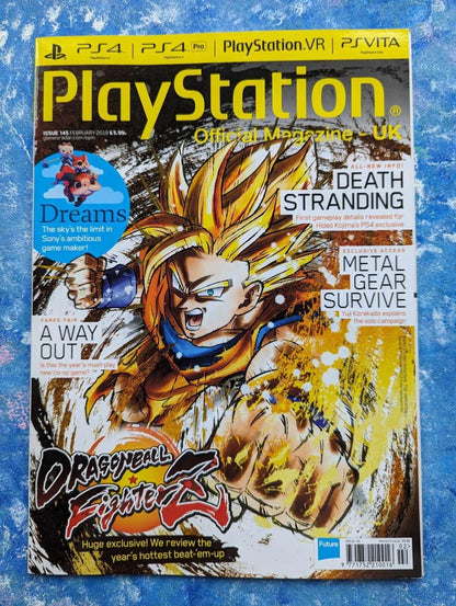 Playstation Official Magazine UK Issue 145, February 2018, Dragonball Fighter Z