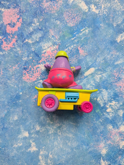 Vintage Grimace on Skateboard Rev-Ups Happy Meal Toy - 1992 - McDonalds