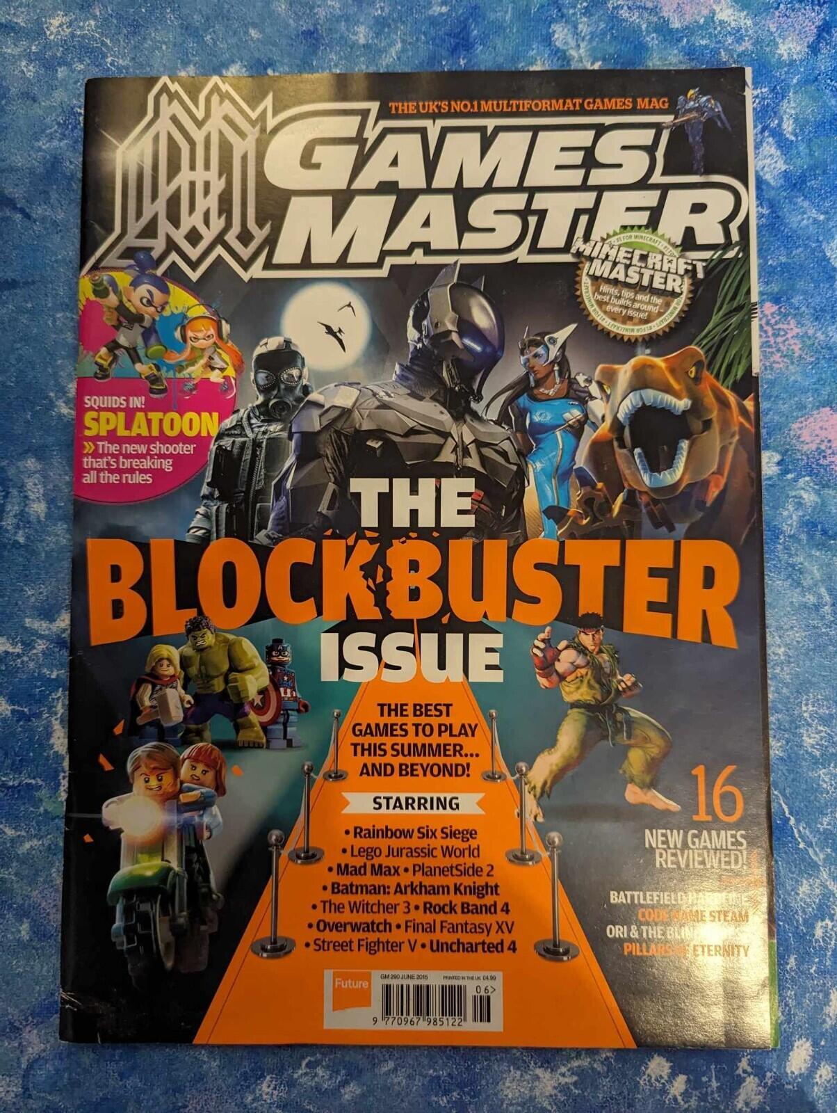 Games Master Issue 290 June 2015, The Blockbuster Issue