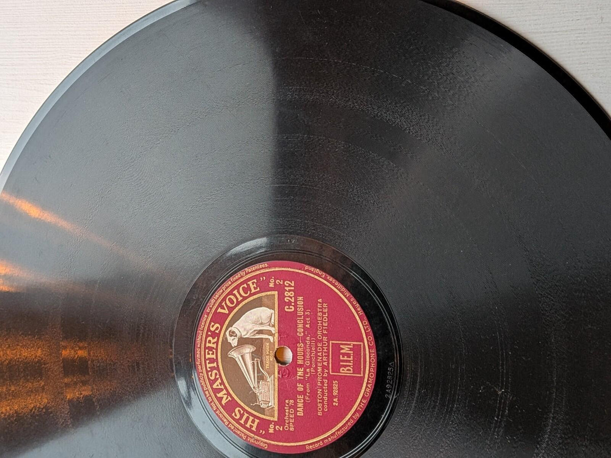 Boston Promenade Orchestra - Dance of The Hours Shellac Record - C.2812