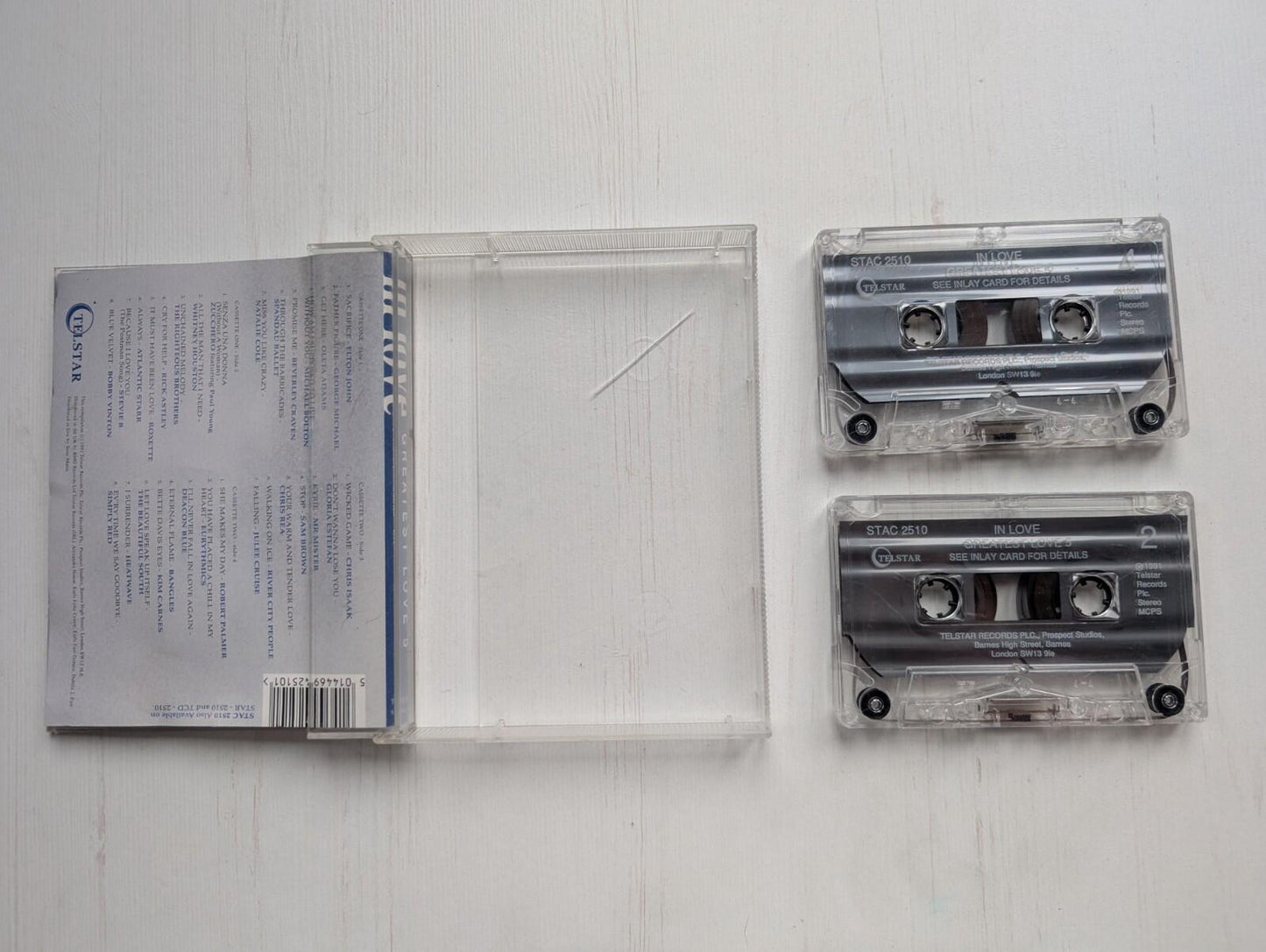 In Love - Love Songs Compilation - 1991 - Telstar Cassette Tape